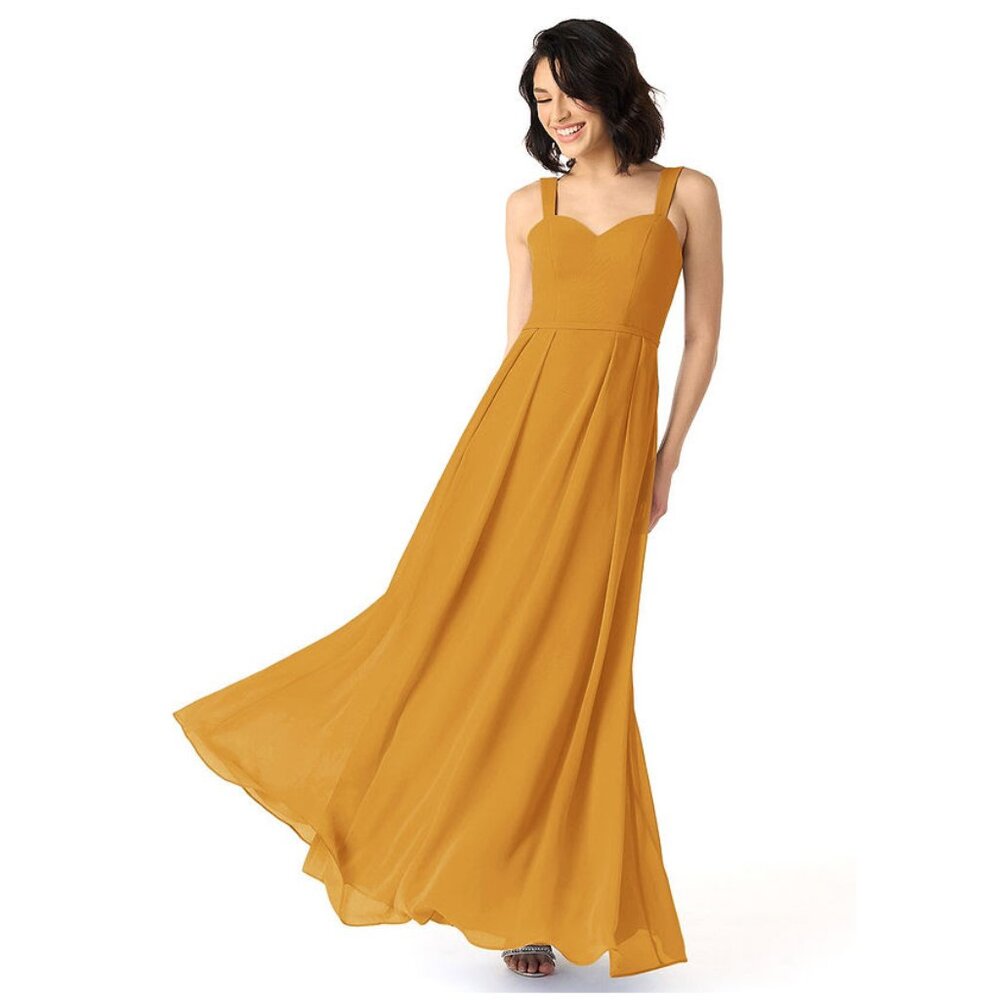 Azazie Simoan Dress in Butterscotch - Custom Size